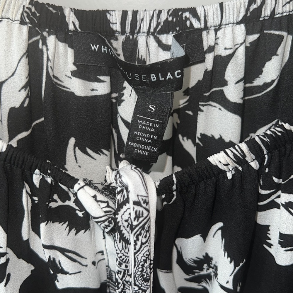 White House Black Market Blouse w/Flared Sleeve Small - Picture 4 of 7